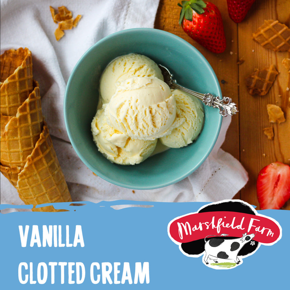 マーシュフィールドファーム バニラ&クロテッドクリーム アイスクリーム 125ml