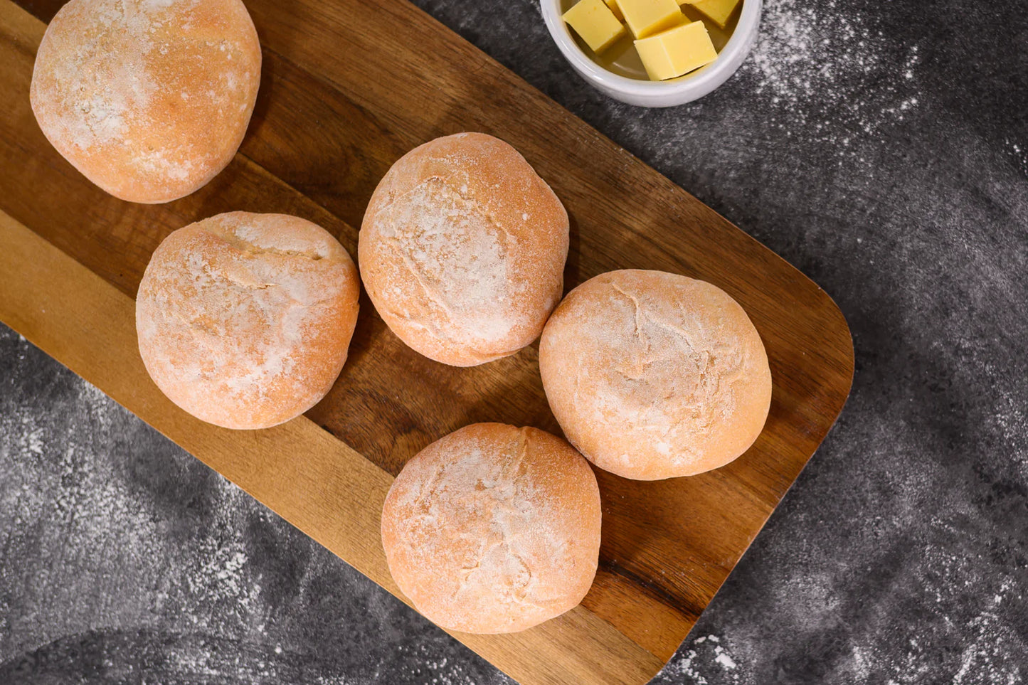 Jones Village Bakery 4 White Rolls【DRY】
